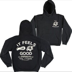 Feels So Good FSG Boxing Club Heavyweight Graphic Hoodie Sweatshirt Austin Small